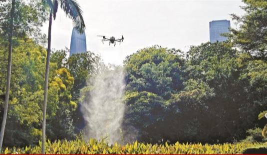 深圳公園管理有了空中隊友